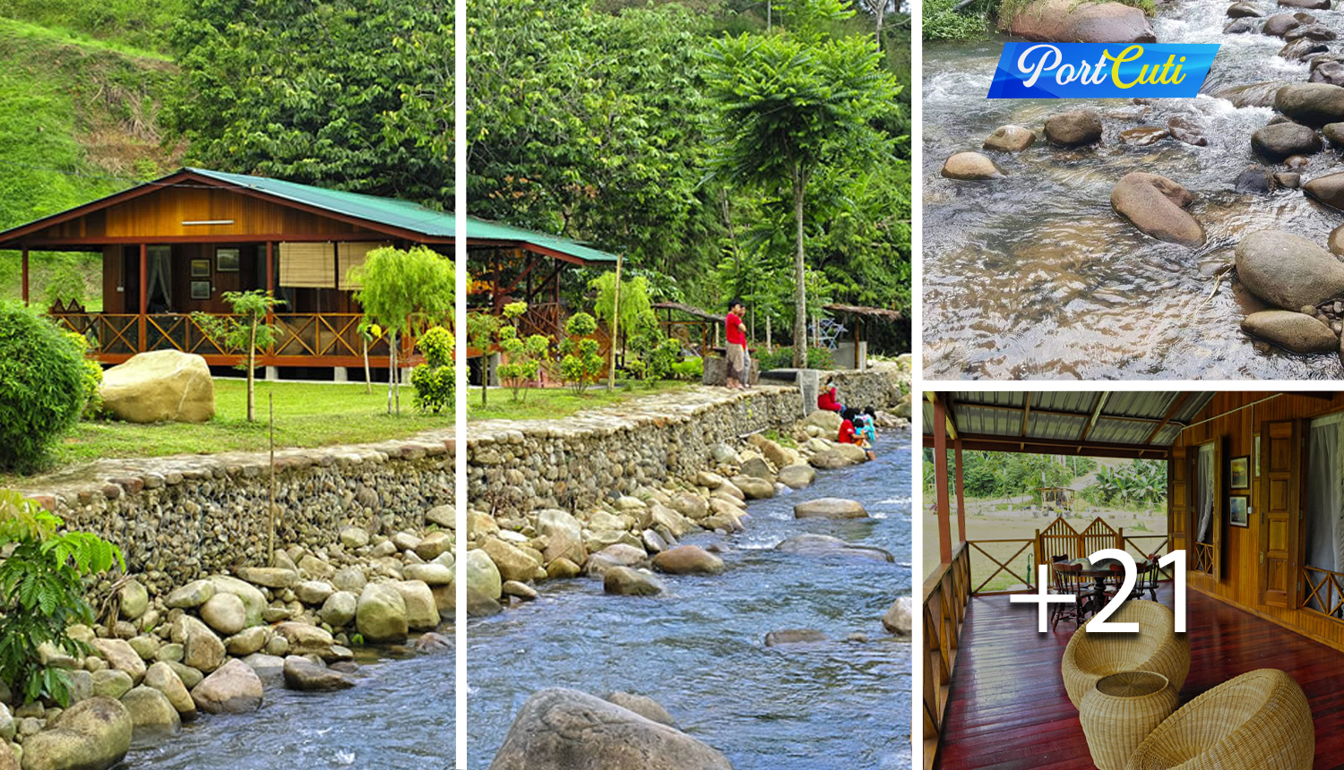 Resort Cantik Tepi Sungai Dan Berlatar Belakang Gunung Di ...